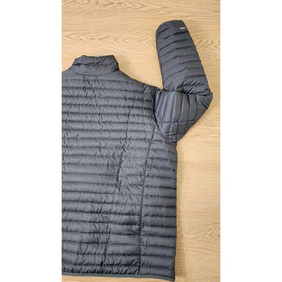 Eddie Bauer Coat Mens XL Gray Microlight Traveler Zip Front Down Jacket EB650 - Picture 10 of 13